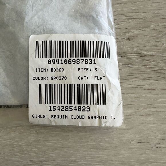 J. Crew‎ Cuts Sequin CLOUD Graphic BLUE S NWT IN PACKAGE - Picture 3 of 8